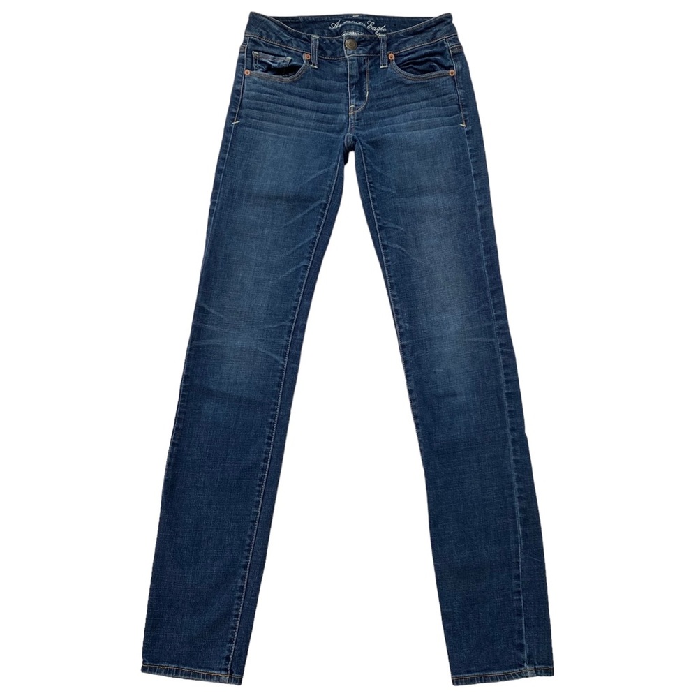 American Eagle Outfitters Women's Skinny Jeans - Dark Blue